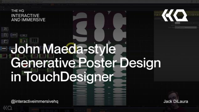 John Maeda-style Generative Poster Design in TouchDesigner