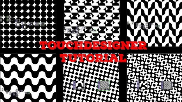 Touchdesigner Tutorial: 6 Black & White Patterns using very basic operators