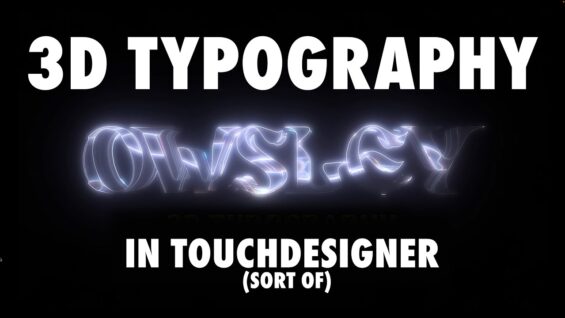 Touchdesigner Tutorial: Working with 3D Type Imported from Photoshop