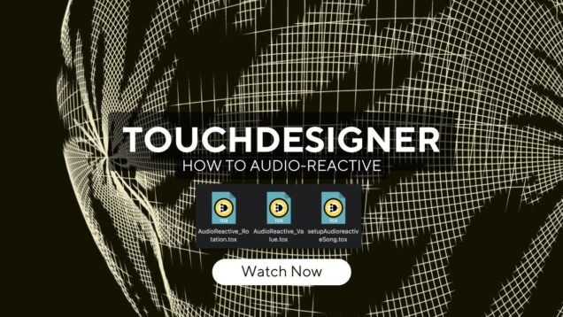Audio reactive texturing | TouchDesigner Beginner Tutorial