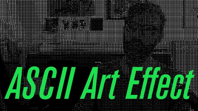 Real-time ASCII Art Effect