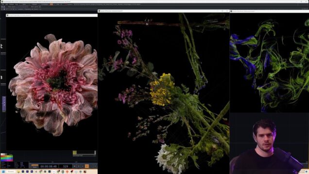 Point Clouds Part 2 – Exploding Flowers :: Touchdesigner Work Stream