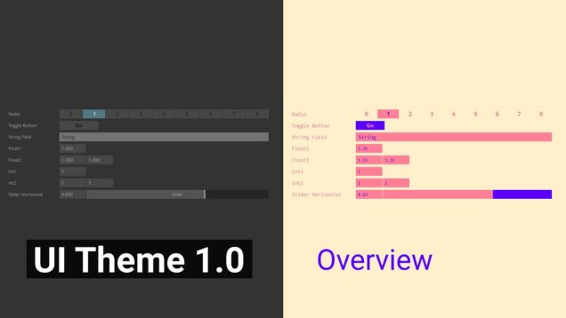 UI Theme 1.0 – A tool to style Touch Designer’s basic widgets