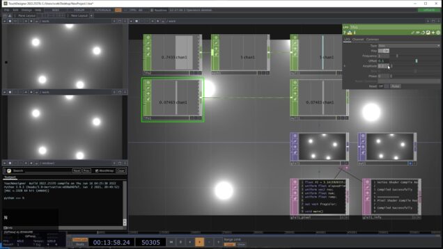 Drawing glow lights with length() | GLSL TOP in TouchDesigner