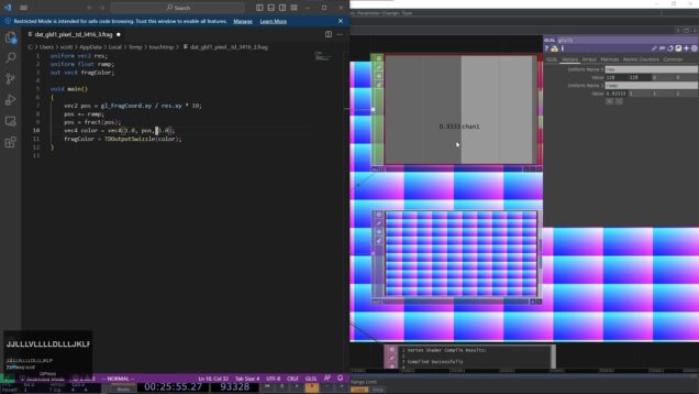 Drawing grid gradation with fract() | GLSL TOP in TouchDesigner