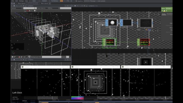 Multiple projection considering one point perspective in TouchDesigner