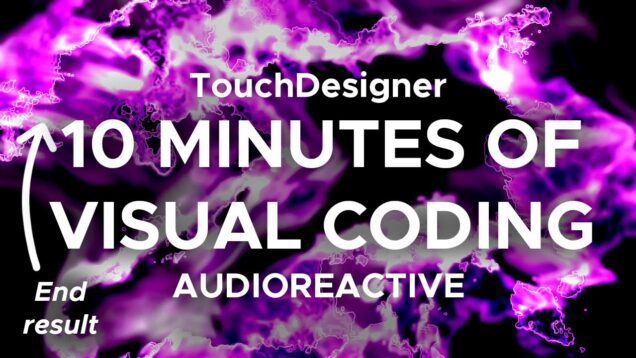 10 minutes of LIVE audioreactive VISUAL CODING in TouchDesigner!