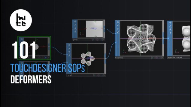 Demystifying TouchDesigner SOPs 04. Deformers.  Lattice & Magnet SOPs