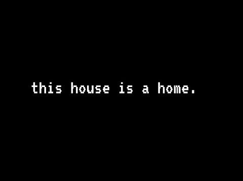 this house is a home | touchdesigner motion graphics + sound design audio