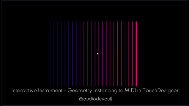 Interactive Instrument – Instancing to MIDI in TouchDesigner (Tutorial)