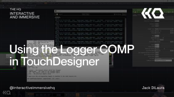 Using the Logger COMP in TouchDesigner