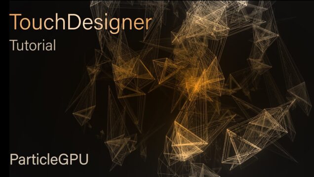 Abstract visual with particleGPU in TouchDesigner