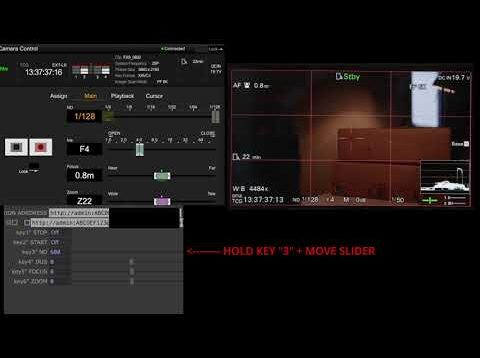 Control a Sony FX9 Camera with TouchDesigner