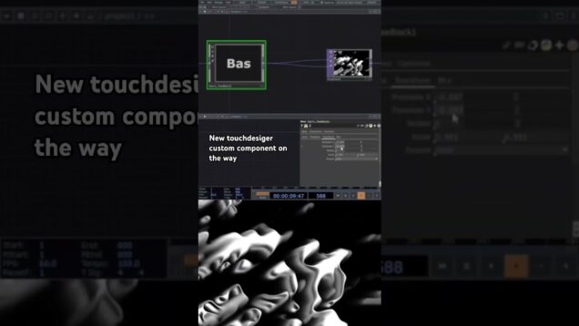 Creating custom components in @TouchDesignerOfficial using feedback and displace #touchdesigner