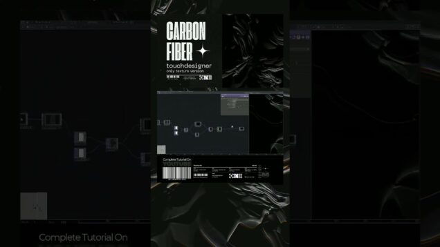 finally I made a carbon fiber texture on touchdesigner #touchdesigner #design