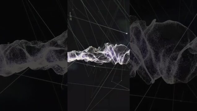 Particle Flow.  #touchdesigner #mediaart #audiovisual #interactiveart #generativemusic