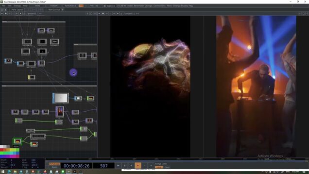 Realtime Visualize ด้วย Touchdesigner #dj #visualize #touchdesigner