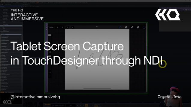 Tablet Screen Capture in TouchDesigner Through NDI