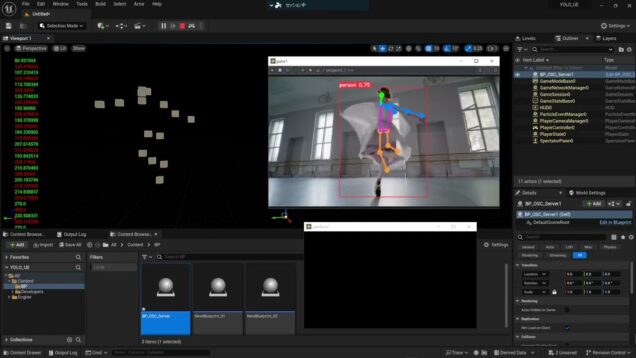 240610 YOLOv8 Pose Estimation TouchDesigner x Unreal Engine