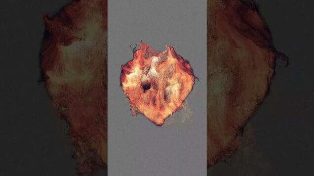 fire heart  #touchdesigner #art #musicvisualization