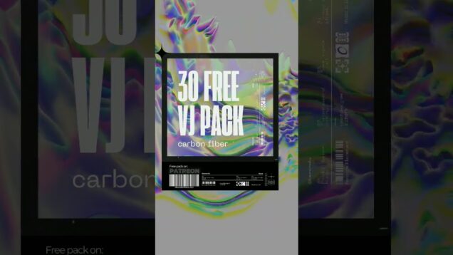 #free Vj Packs made on #touchdesigner inspired by y2k music aesthetic available on my patreon