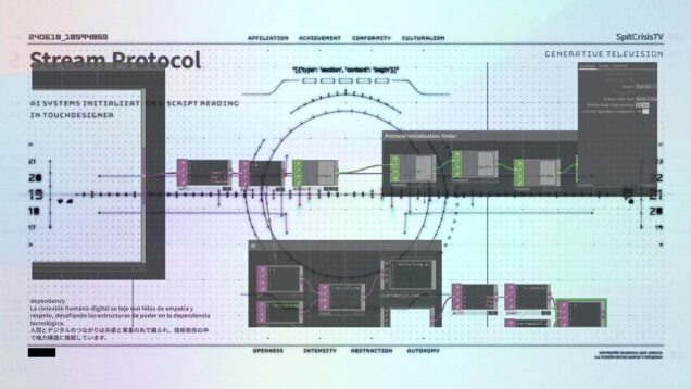 [test broadcast] Stream Protocol: AI Systems Initialization & Script Reading in TouchDesigner