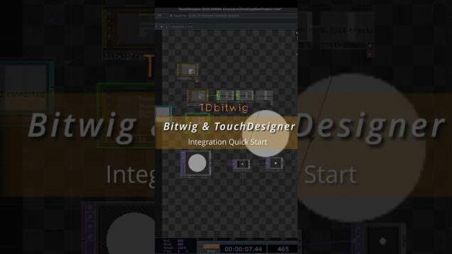 " Bitwig & TouchDesigner Integration " – TDbitwig Quick Start ‼️#bitwig #touchdesigner #tdbitwig