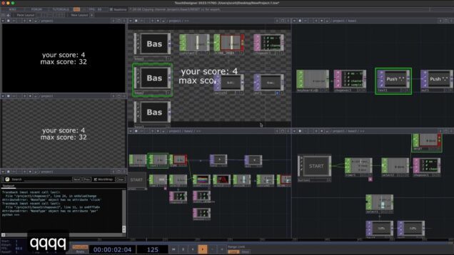 Creating score attack game recording previous scores with Event CHOP in TouchDesigner