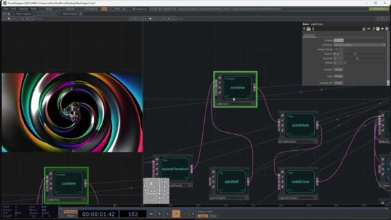 Creating Sesh 1 – TouchDesigner with RayTK – "Golden"