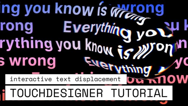 Interactive Text Displacement | TouchDesigner Tutorial