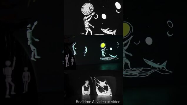 ‘network dive’ realtime ai video to video #touchdesigner #ai