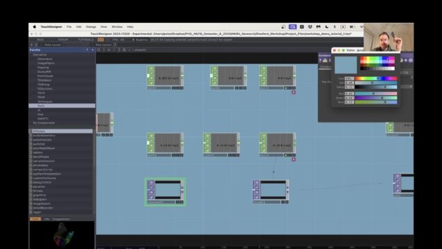 Using an IMU to drive colour parameters in TouchDesigner