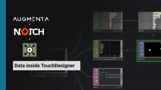 Notch  with TUIO inside Touchdesigner ( Augmenta )