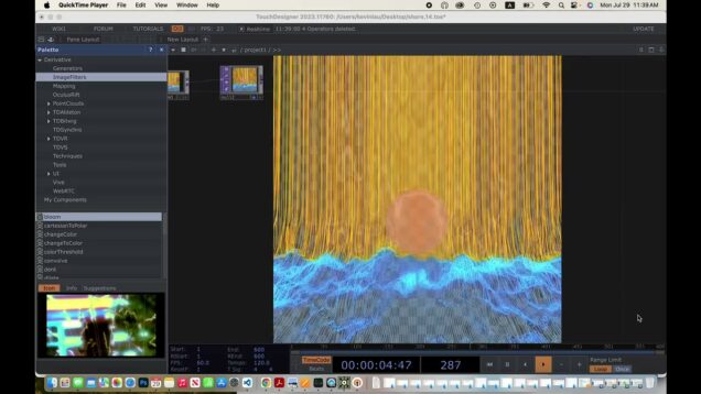 [TouchDesigner] Interactive Sunset Shore