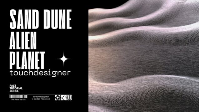 Touchdesigner Tutorial: Create Alien Planet Sand Dune Textures – SOP Instancing & Learn Coordinates