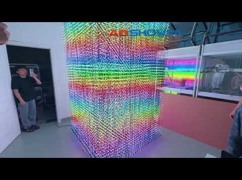 3D LED Cube ,control by Touchdesigner and Madrix