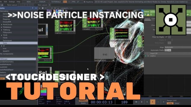 Audioreactive noisy particle instancing | Touchdesigner Beginner friendly Tutorial