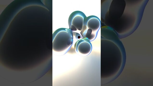 calm reactive molecule #touchdesigner #metaball #audioreactive #art