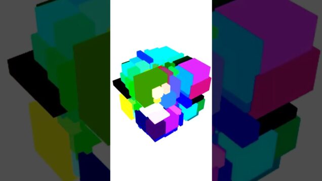 Colourful cube of Cubes #touchdesignercommunity #touchdesigner