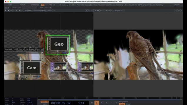 Gaussian splat, TouchDesigner for Mac