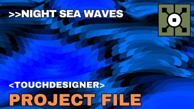 Generative nightlife sea waves | Touchdesigner Project File