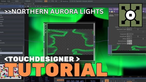 Generative northern aurora lights | Touchdesigner Beginners Tutorial