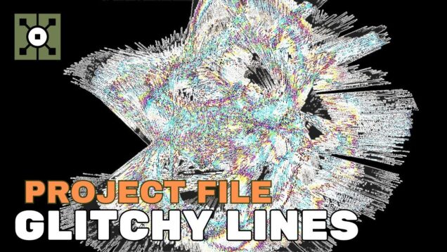 Glitchy colourful line waves | Touchdesigner Project File