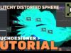 Glitchy distorted sphere with line Mat | Touchdesigner Beginners Tutorial