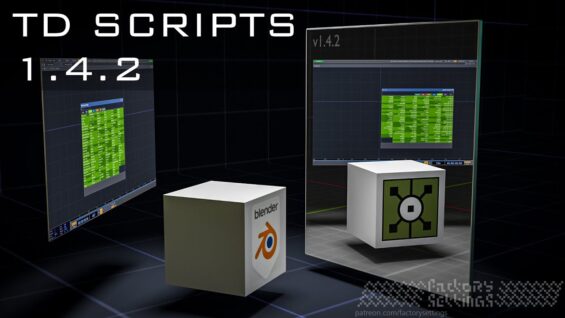 TD Scripts 1.4.2: a Blender Add-on for Touchdesigner