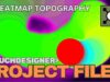 Touchdesigner Project File  : Generative heatmap topography ball | feedback effect |