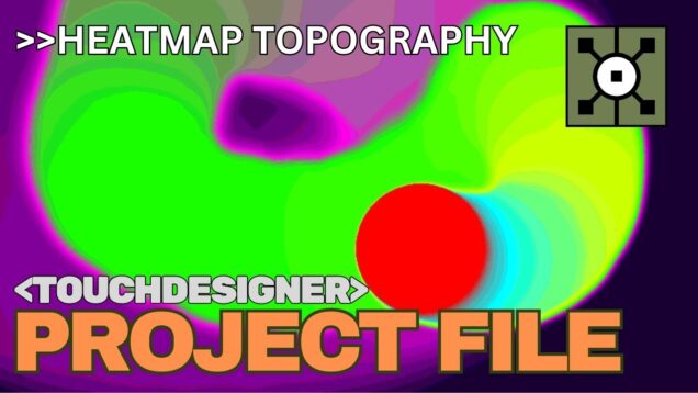 Touchdesigner Project File  : Generative heatmap topography ball | feedback effect |