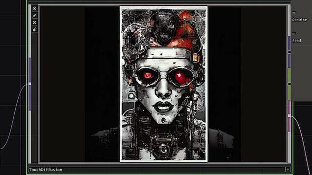 "CYBER" – TouchDesigner & stable diffusion