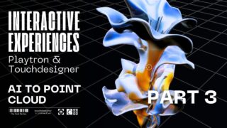 AI Images to 3D Point Clouds + Interaction in TouchDesigner w/ Playtron MIDI – Part 3 of 9