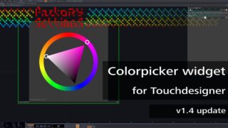 Colorpicker widget for Touchdesigner: v1.4